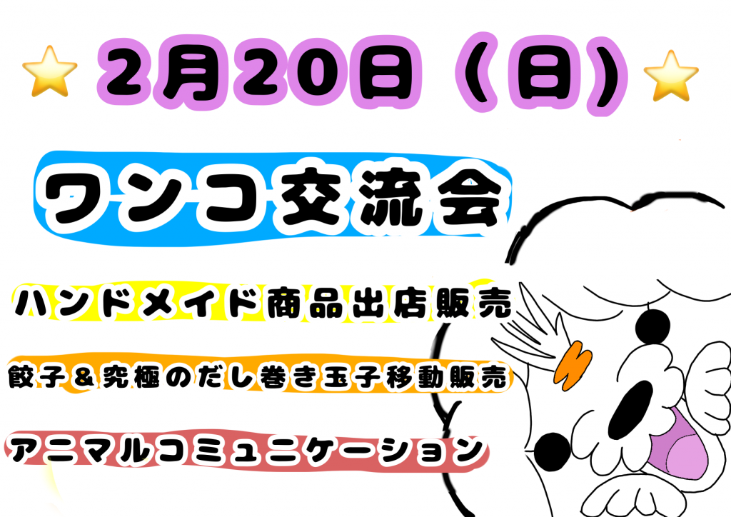 ☆2月20日(日)BIGイベント開催☆